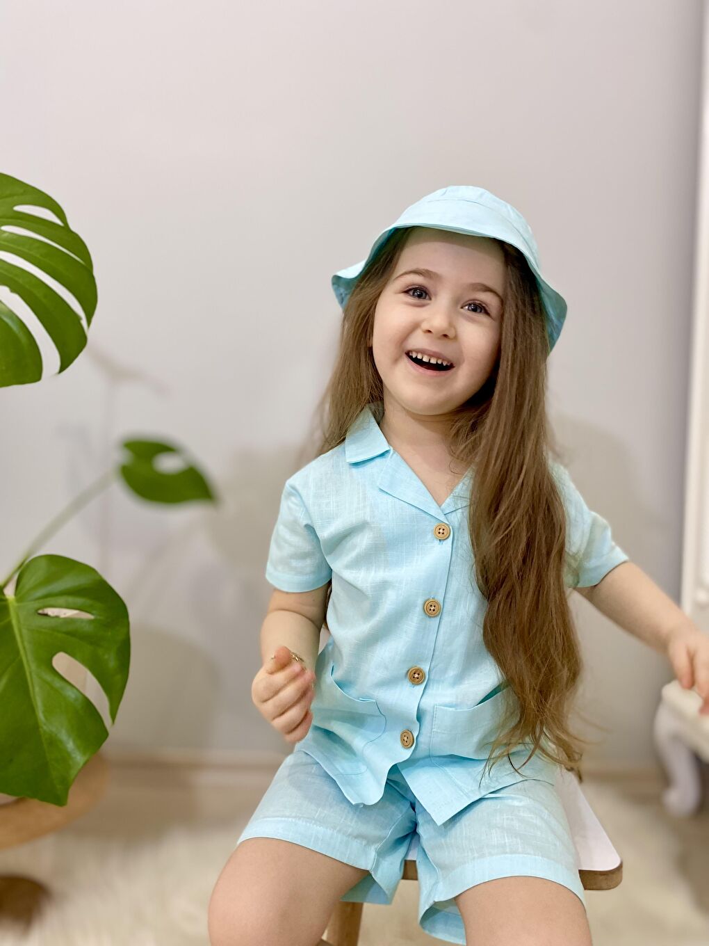 Mavi Üçlü Gömlek Takım-2