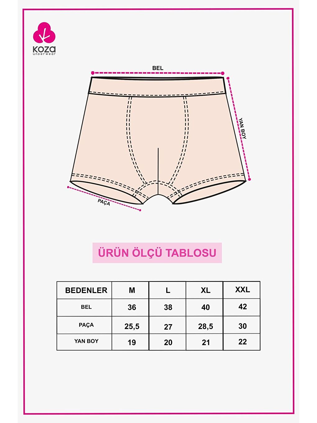 Koza İç Giyim Renksiz Erkek 3 lü Pamuklu Elastanlı Boxer - 3