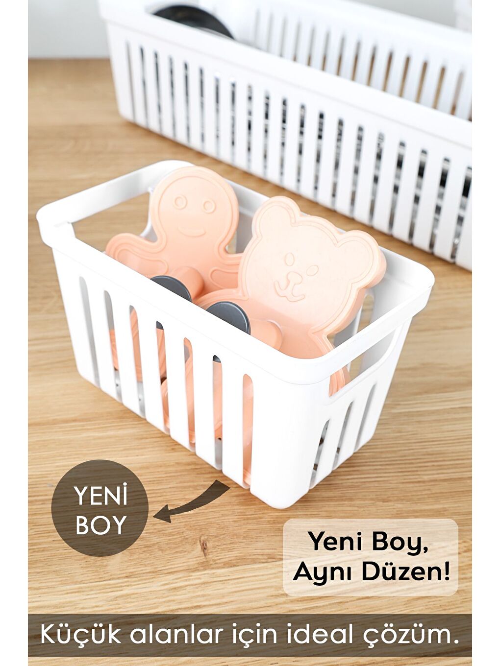 9 Parça Modüler Çekmece İçi Organizer Set Banyo Mutfak Makyaj Aksesuar Ofis Düzenleyici Beyaz-2