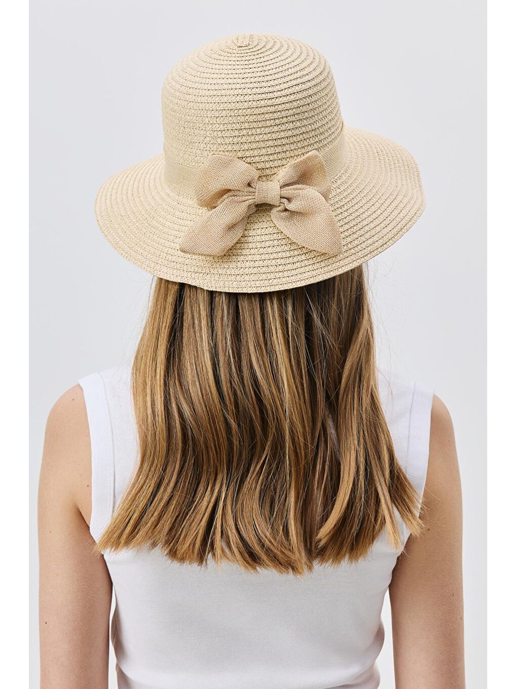 Hasır Plaj Şapkası Y25730-20 Bej-2