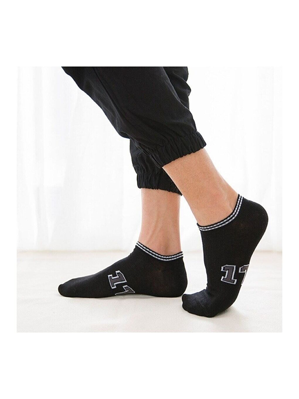Karışık Unisex 5'li Patik Desenli Çorap Extra Rahat-2