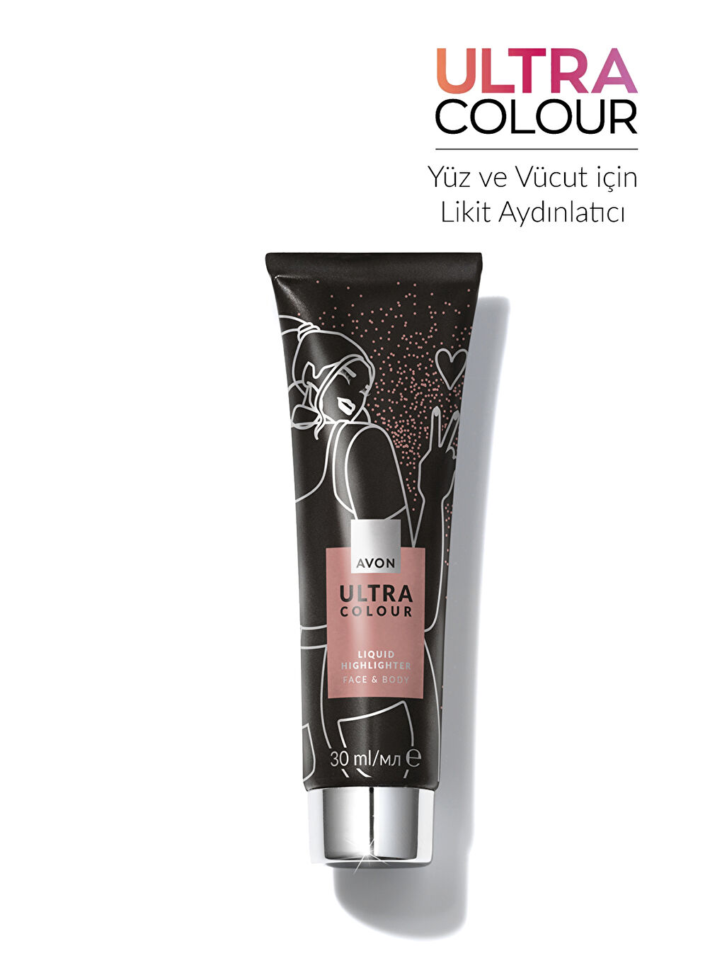 Ultra Colur Yüz ve Vücut Likit Aydınlatıcı Rose Quartz-1