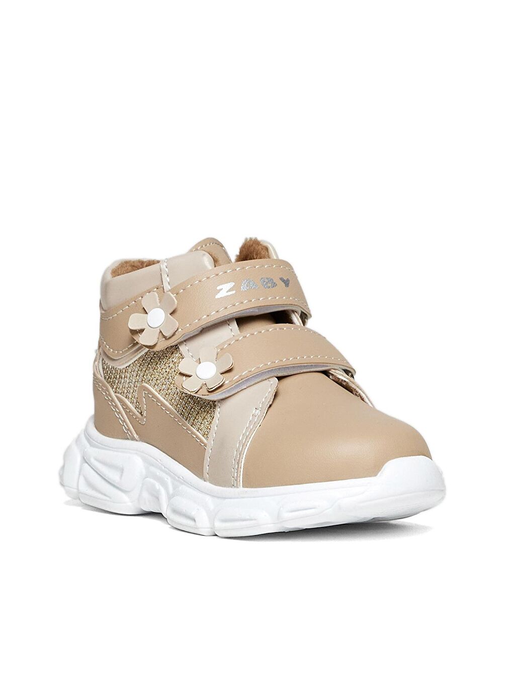 Çocuk Unisex Bej Rahat Kalıp Cırtlı Ayakkabı-1