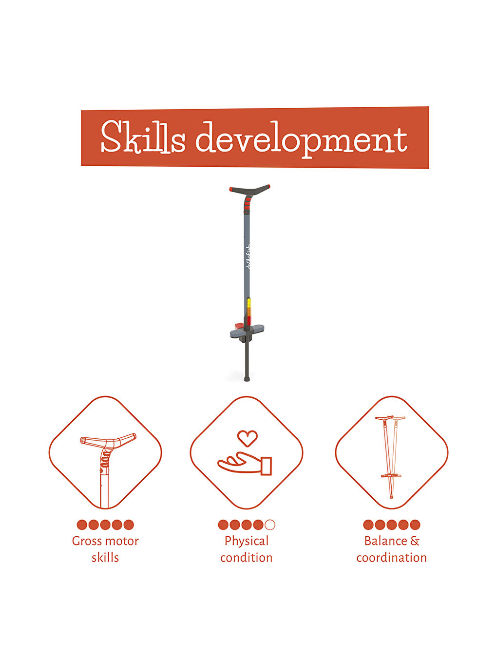 Poogi Glow- Pogo Stick Işıklı - Papaya (Genç)-4