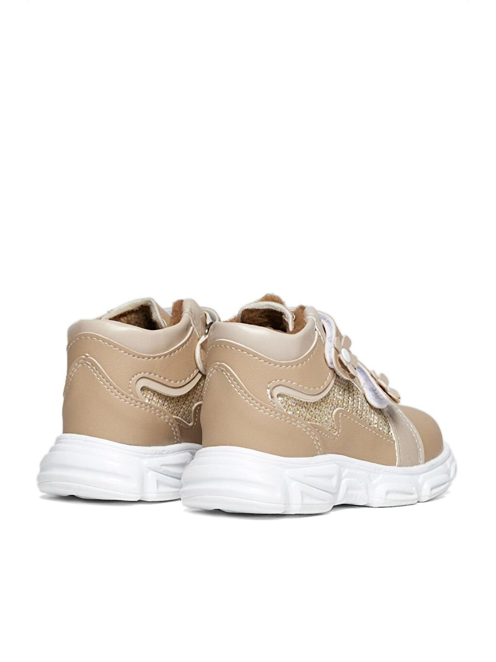 Çocuk Unisex Bej Rahat Kalıp Cırtlı Ayakkabı-3