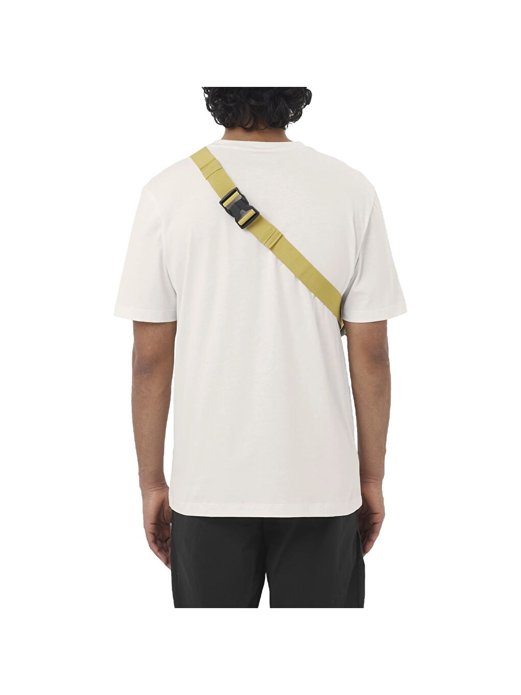 Chest Logo Erkek Beyaz Tişört-1