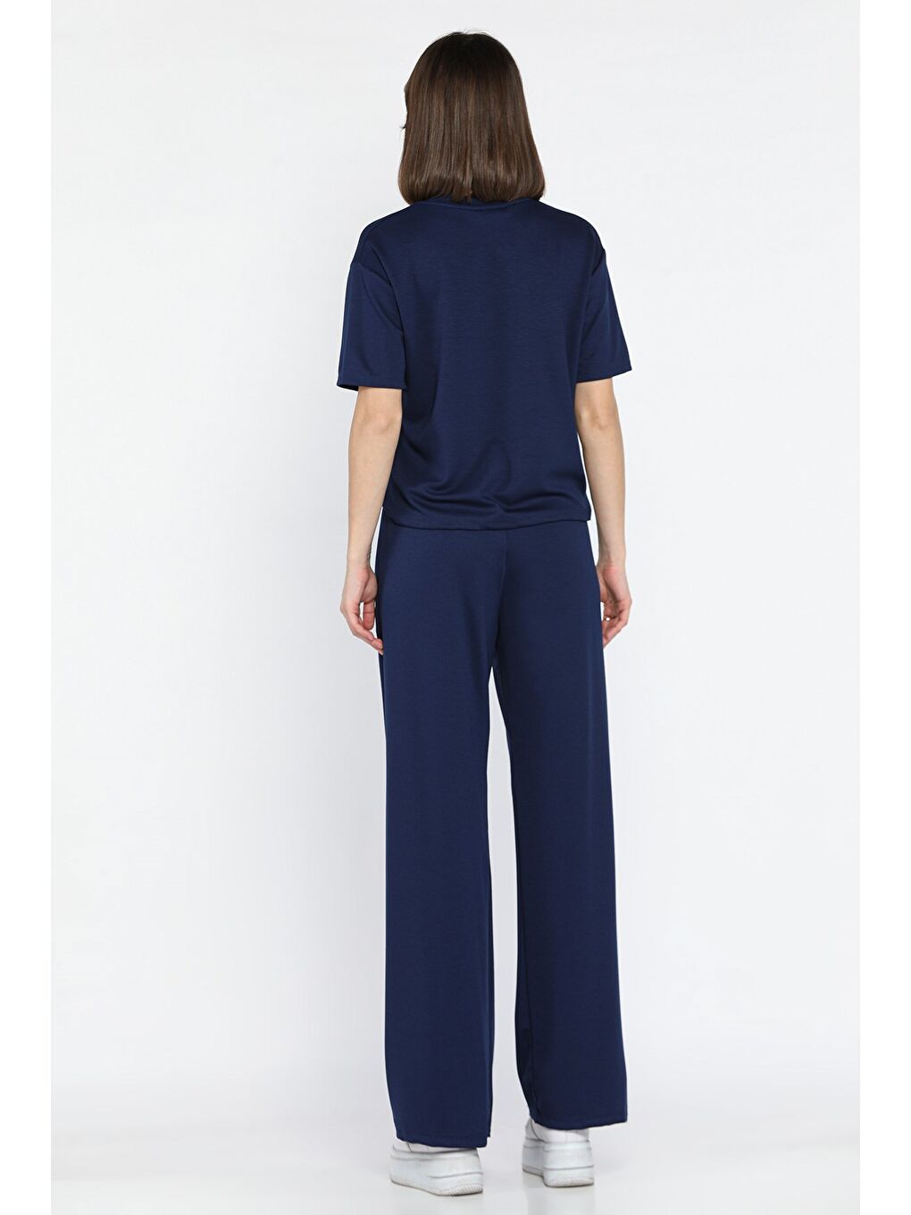 Lacivert Kadın Tişört Pantolon İkili Takım-2