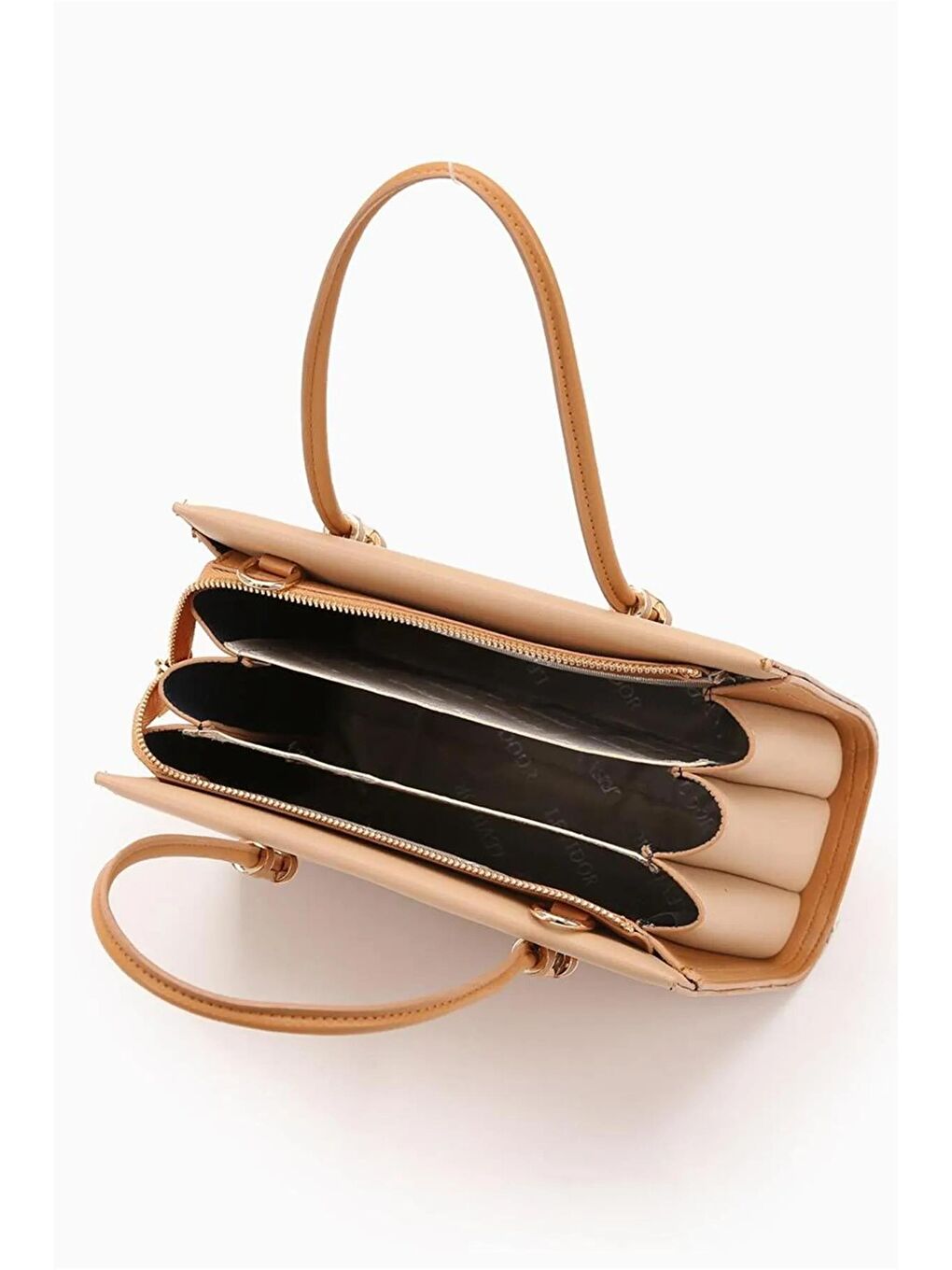 Bej Vizon Kadın El ve Omuz Çantası 930156-2