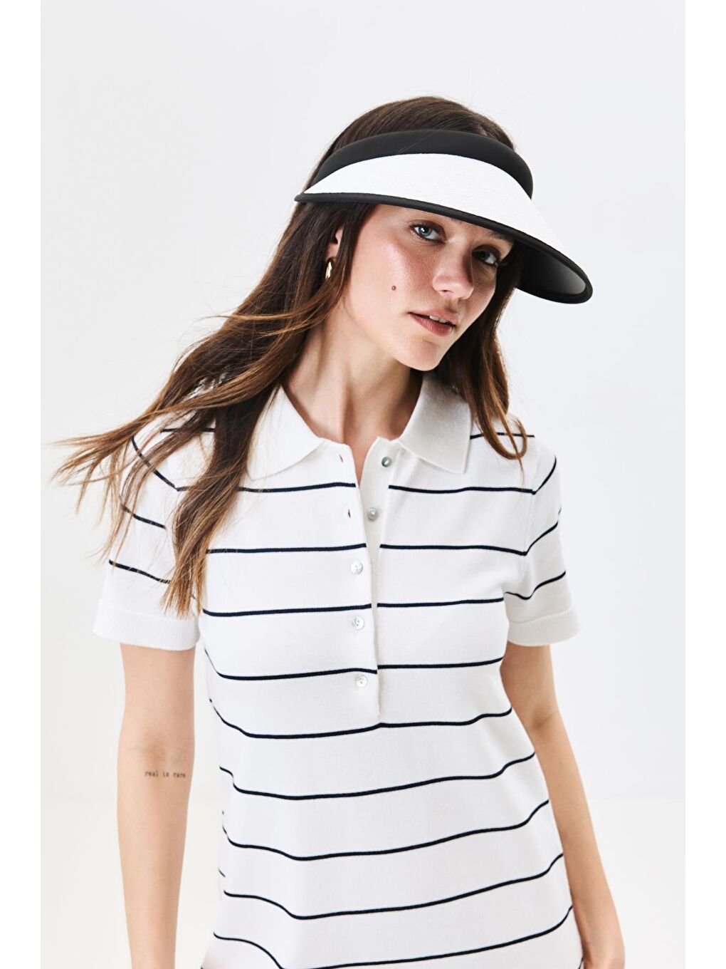 Vizor Plaj Şapkası Y25730-31 Beyaz