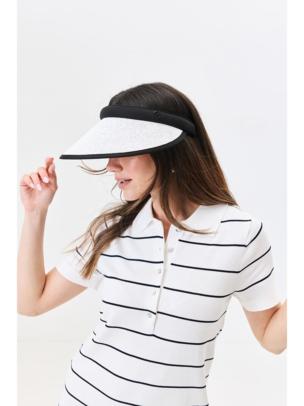 Vizor Plaj Şapkası Y25730-31 Beyaz-1