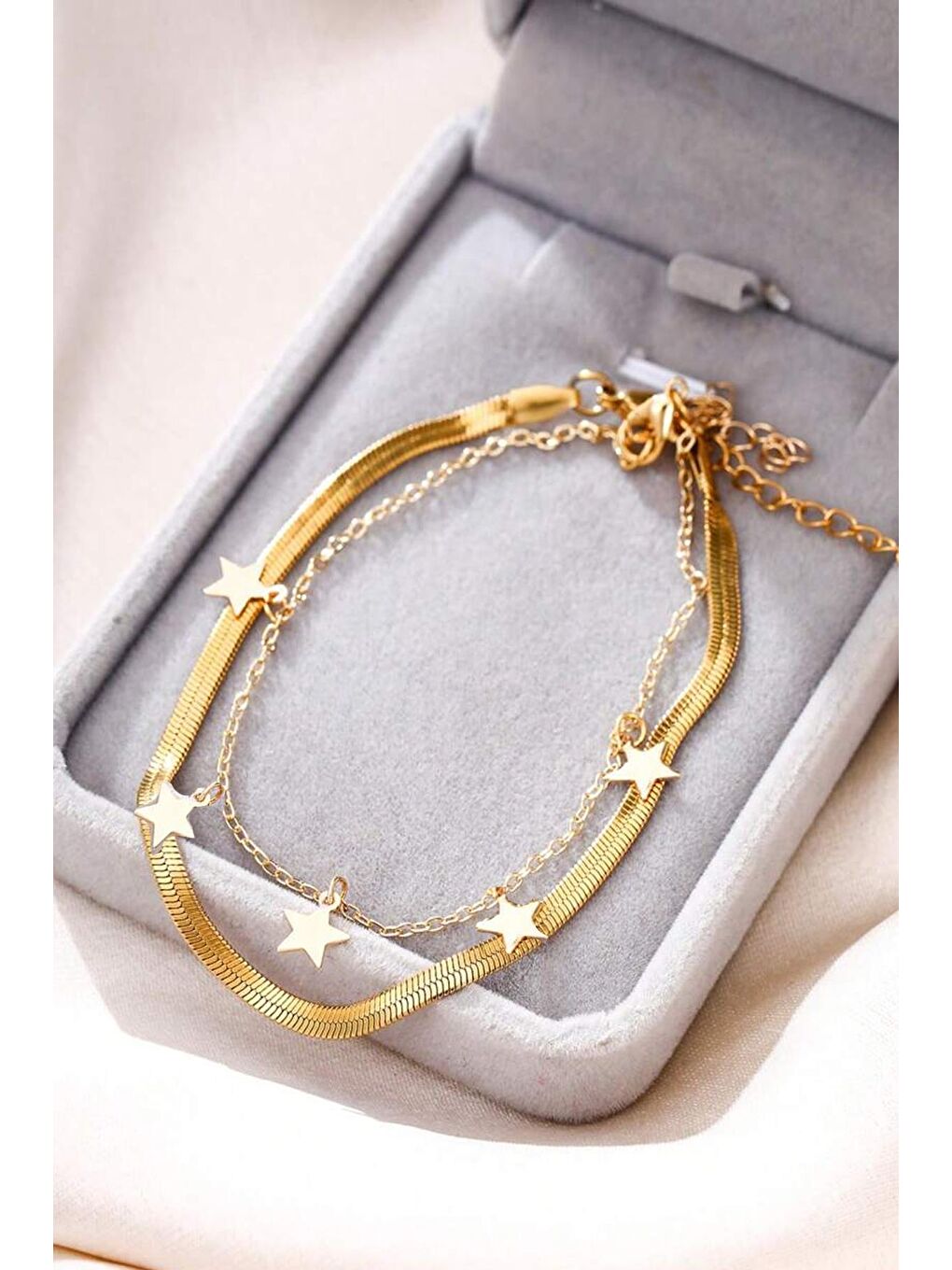 Sarı Yıldız Sallantılı Halhal-2