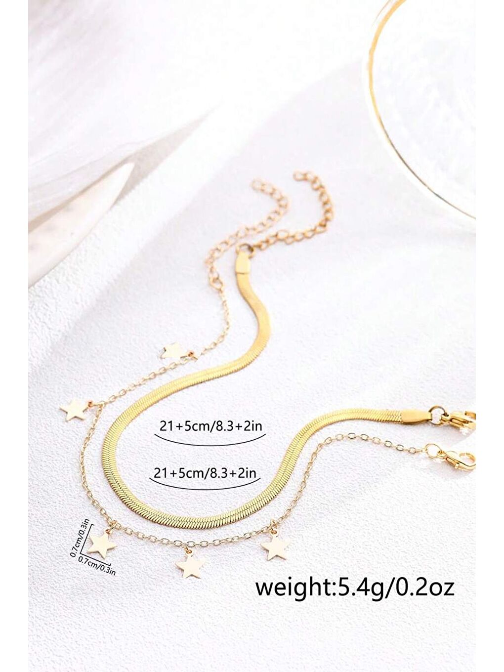 Sarı Yıldız Sallantılı Halhal-4