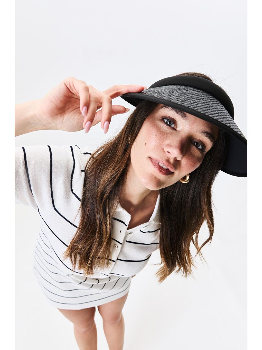 Vizor Plaj Şapkası Y25730-31 Siyah-1