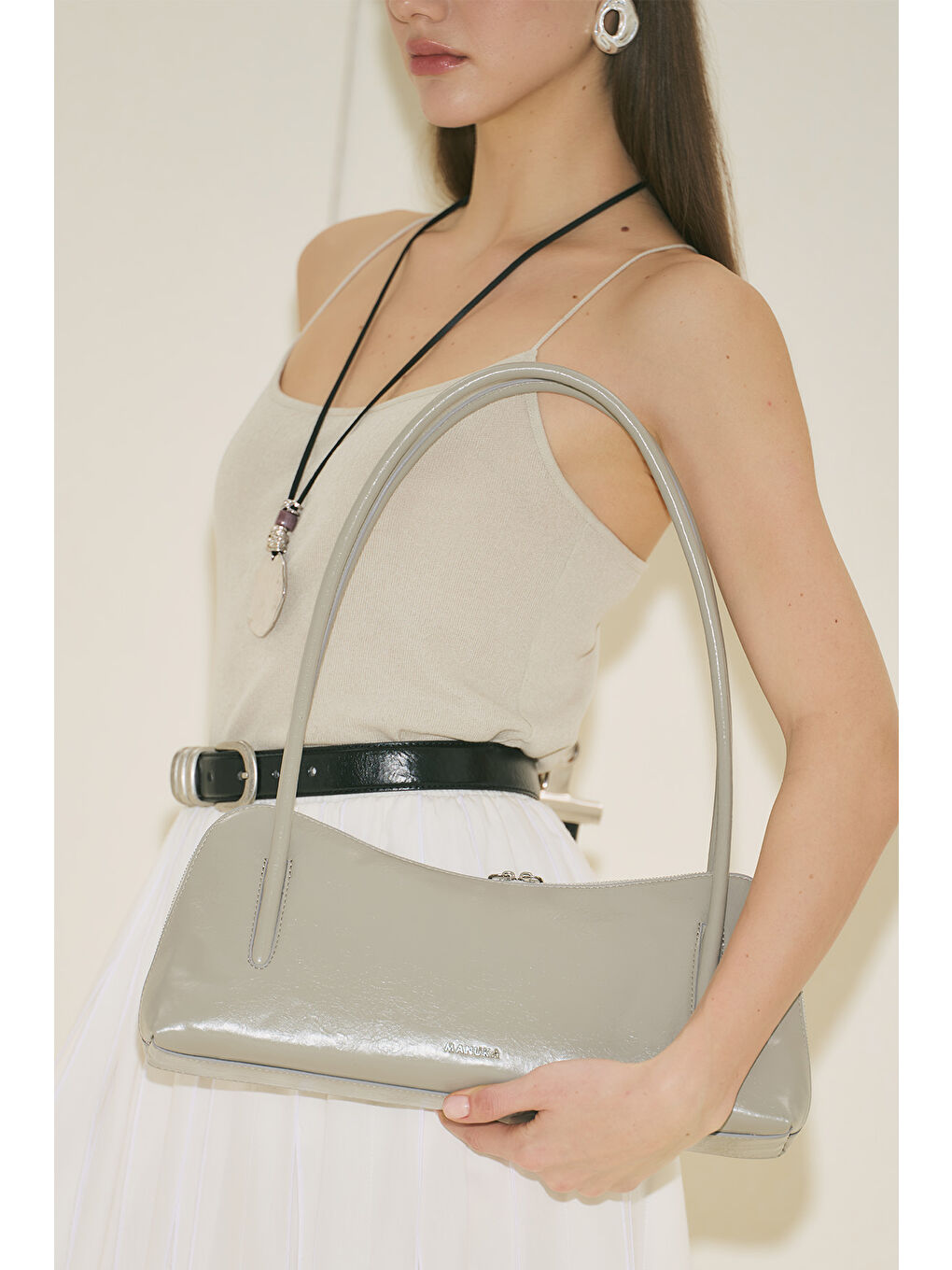 Kera Baget Çanta Gri