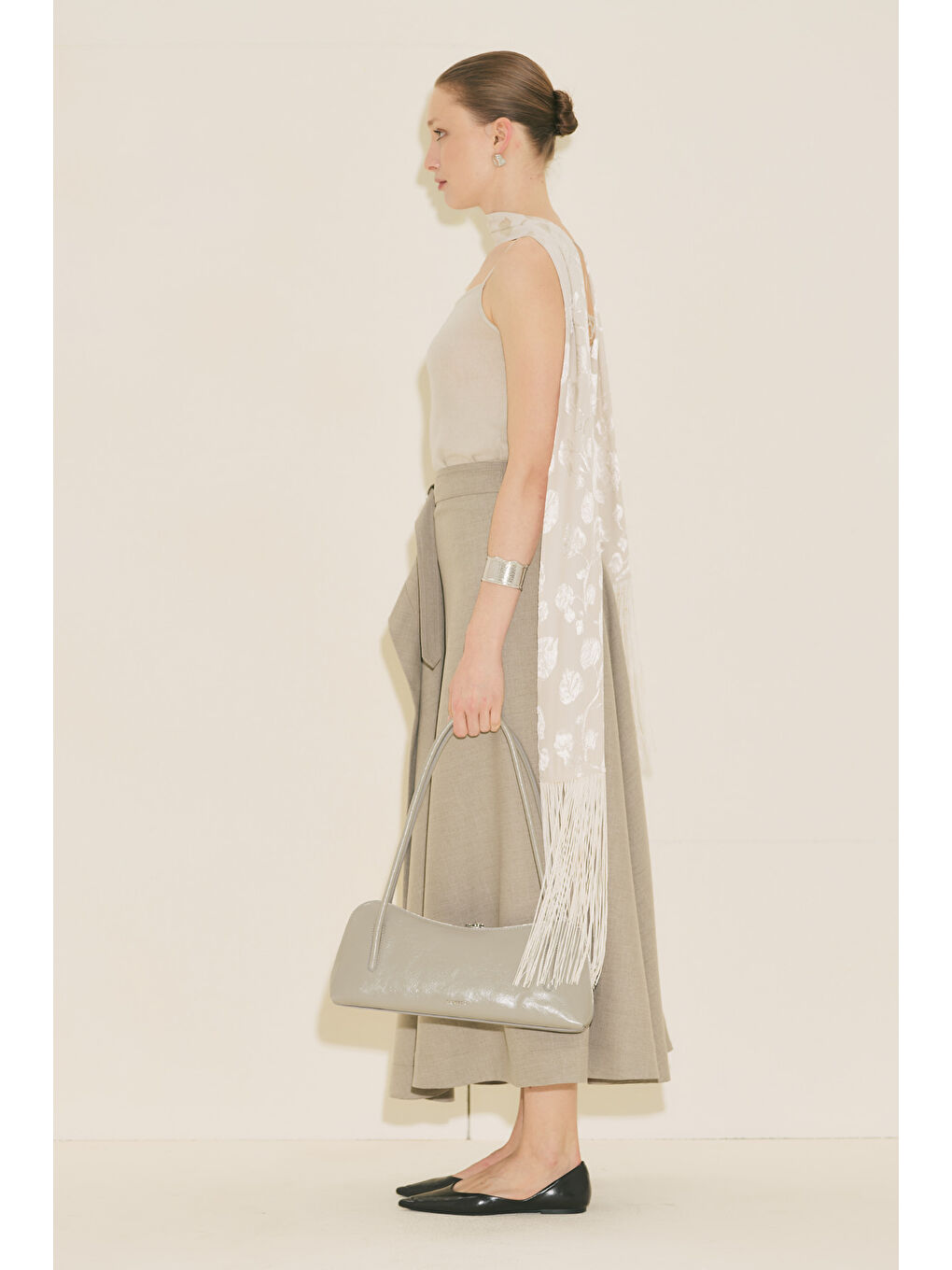 Kera Baget Çanta Gri-3