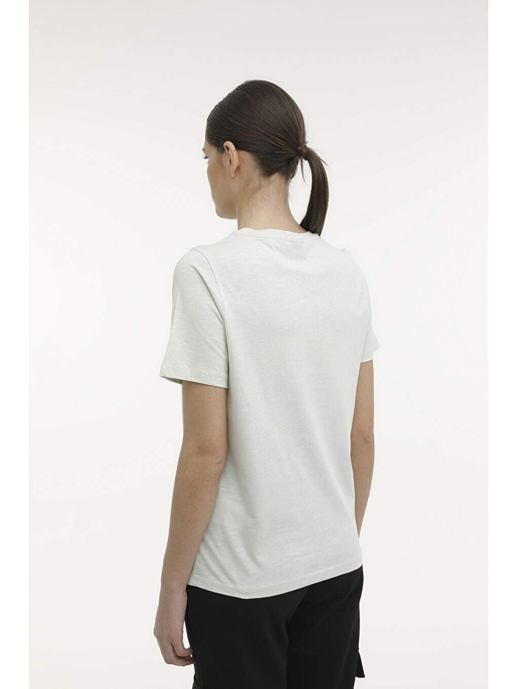 WB FLAMLI 11SSB101 4FX Yeşil Kadın Kısa Kol Tişört-1