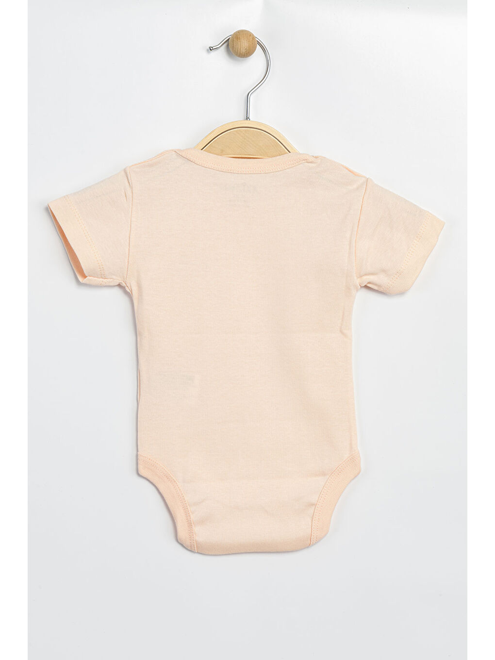 Pembe Erkek Kız Bebek Çıtçıtlı % 100 Pamuk Body & Zıbın-1