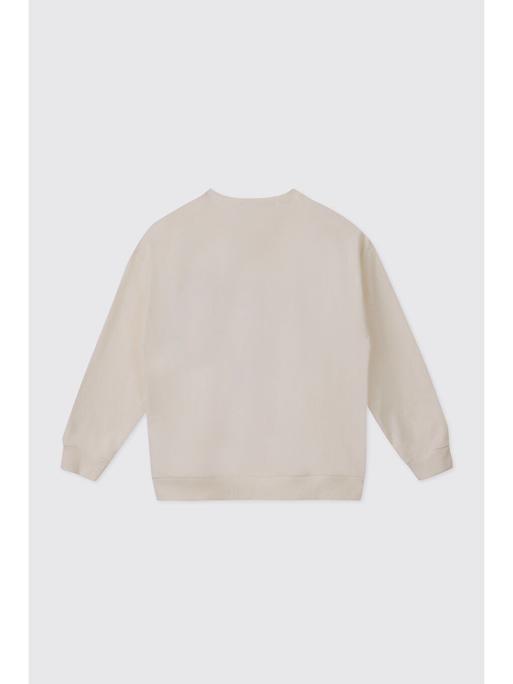 Ekru Kız Çocuk Sweatshirt-1