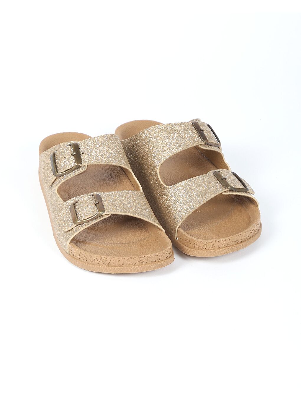 Sarı Kadın Yazlık Çift Tokalı Terlik - QUINN-3