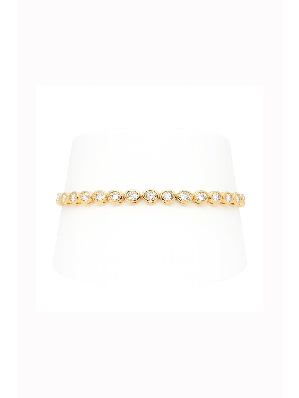 Sarı Arpa Kristal Taşlı Suyolu Bileklik-5