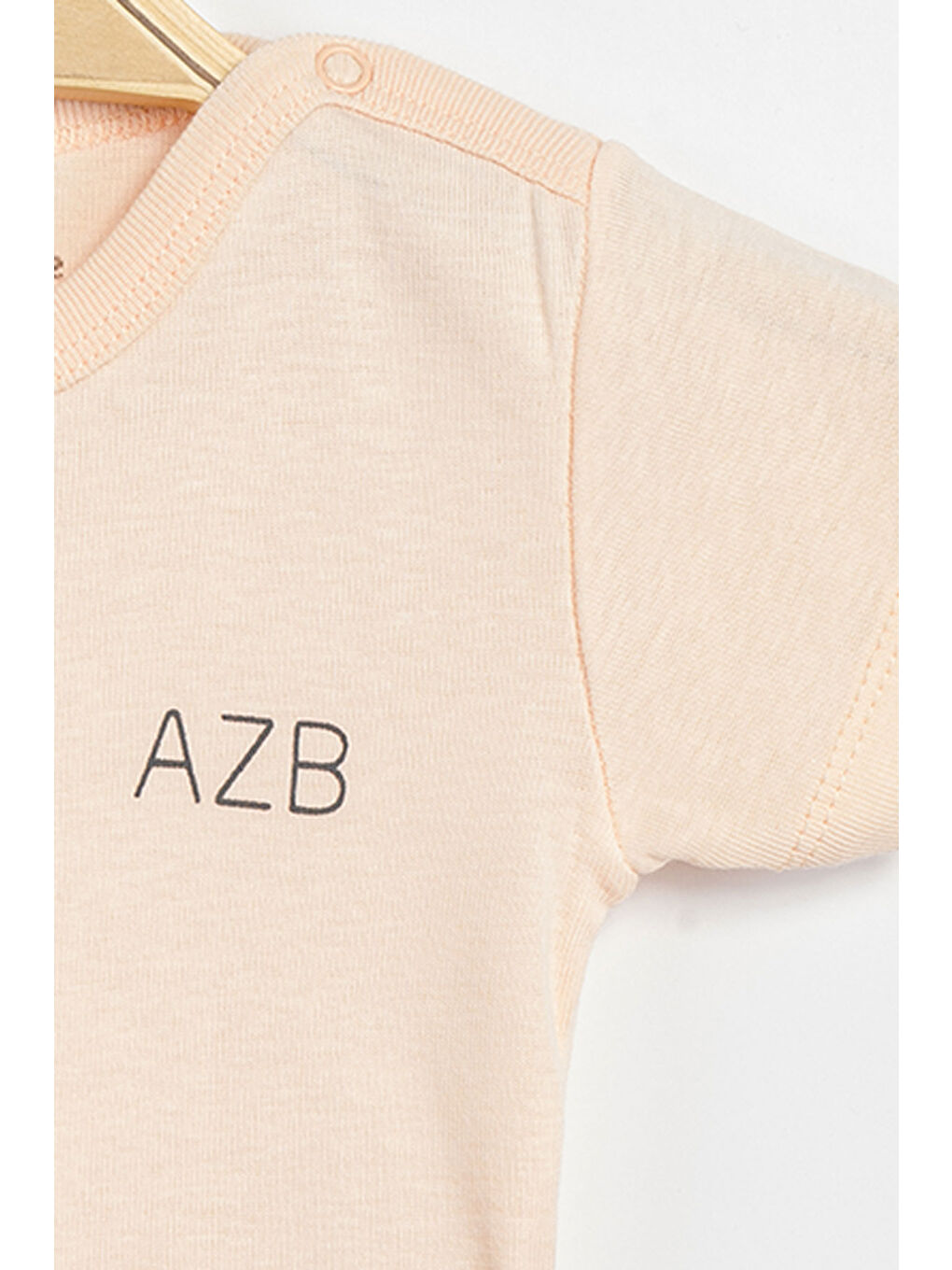 Pembe Erkek Kız Bebek Çıtçıtlı % 100 Pamuk Body & Zıbın-2