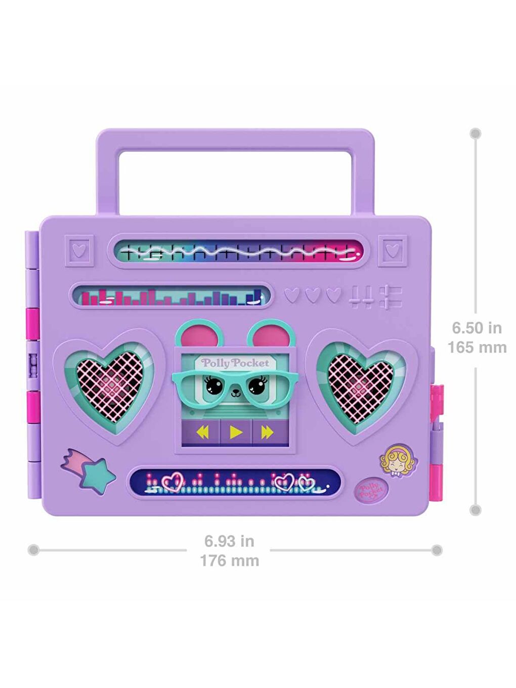 Polly Pocket Renksiz Radyo Temalı Moda Eğlencesi Oyun Seti HRD65 - 1