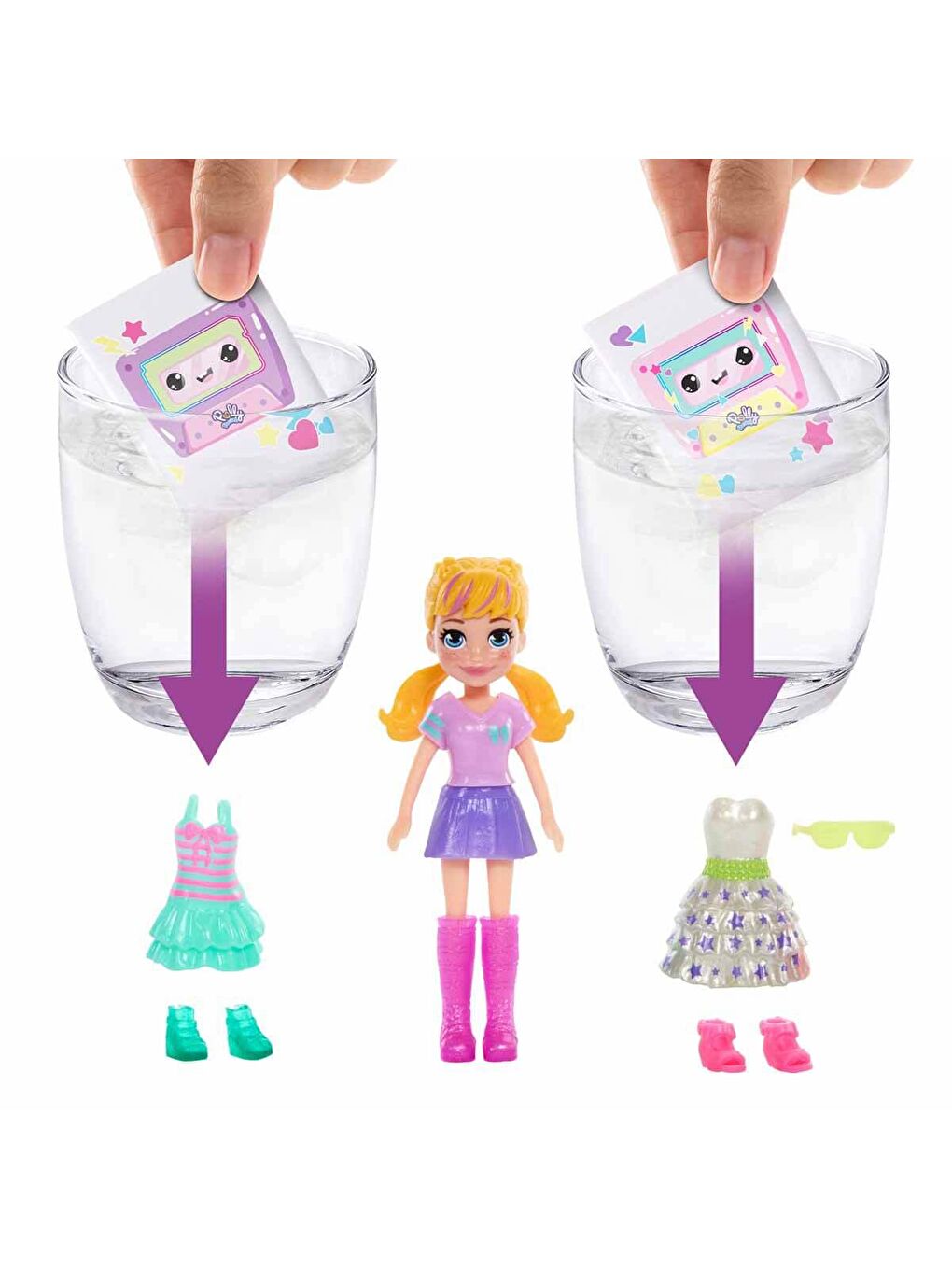 Polly Pocket Renksiz Radyo Temalı Moda Eğlencesi Oyun Seti HRD65 - 2