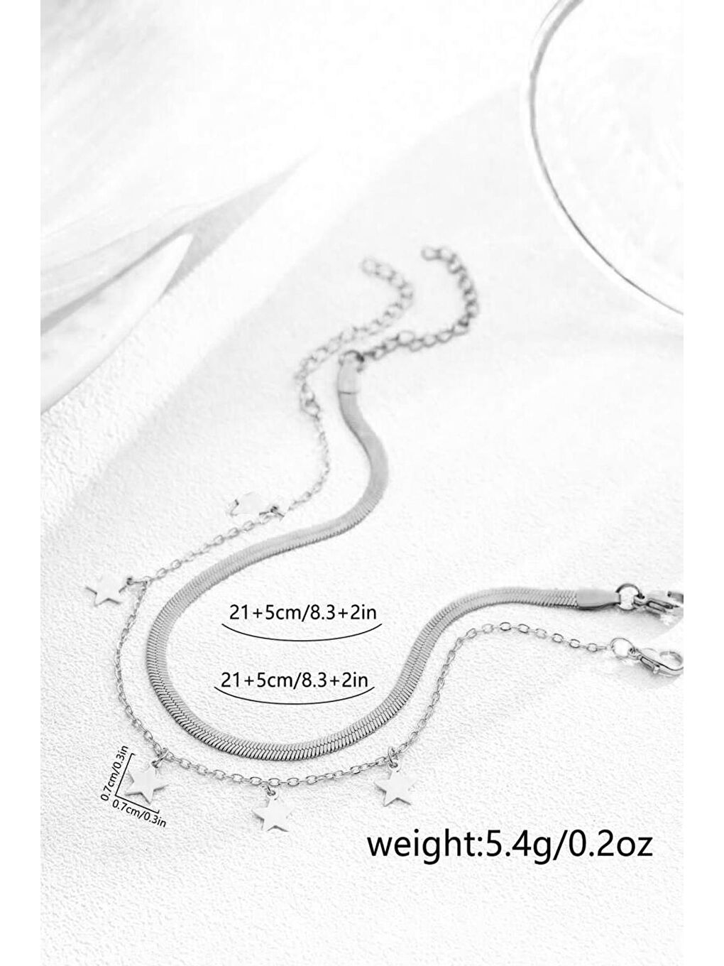 Gri Yıldız Sallantılı Halhal-1