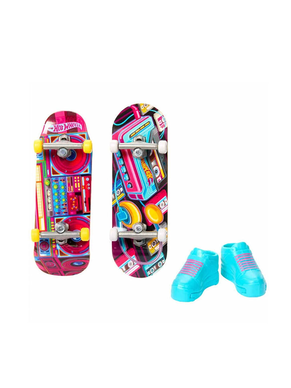 Skate Retro Temalı İkili Parmak Kaykay ve Ayakkabı Paketleri HXL17-HXL18-1