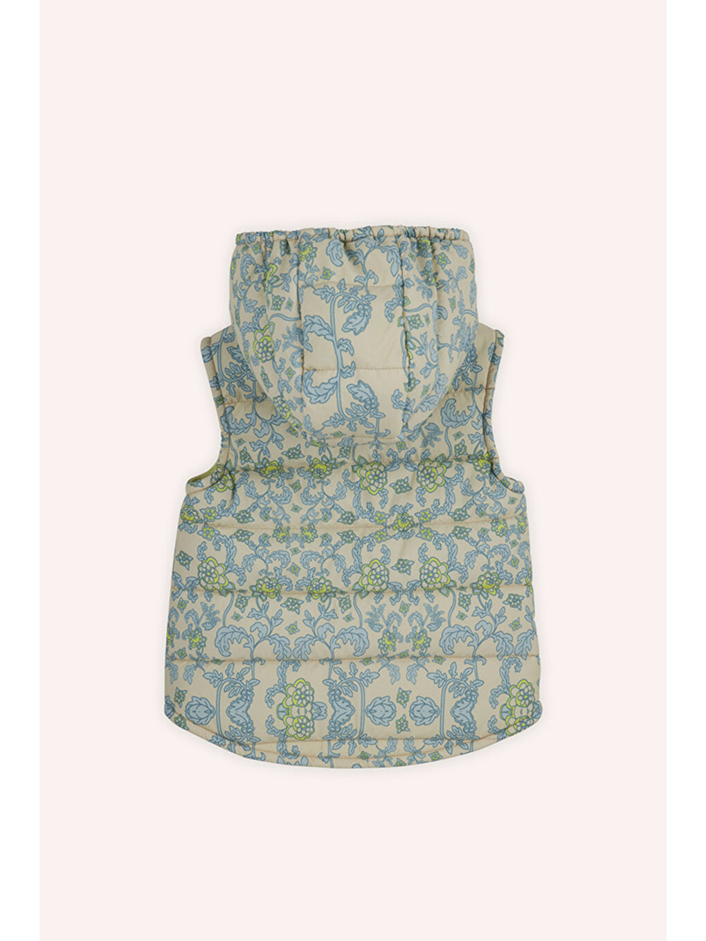 Kız Bebek Desenli Micro Bej Yelek-1