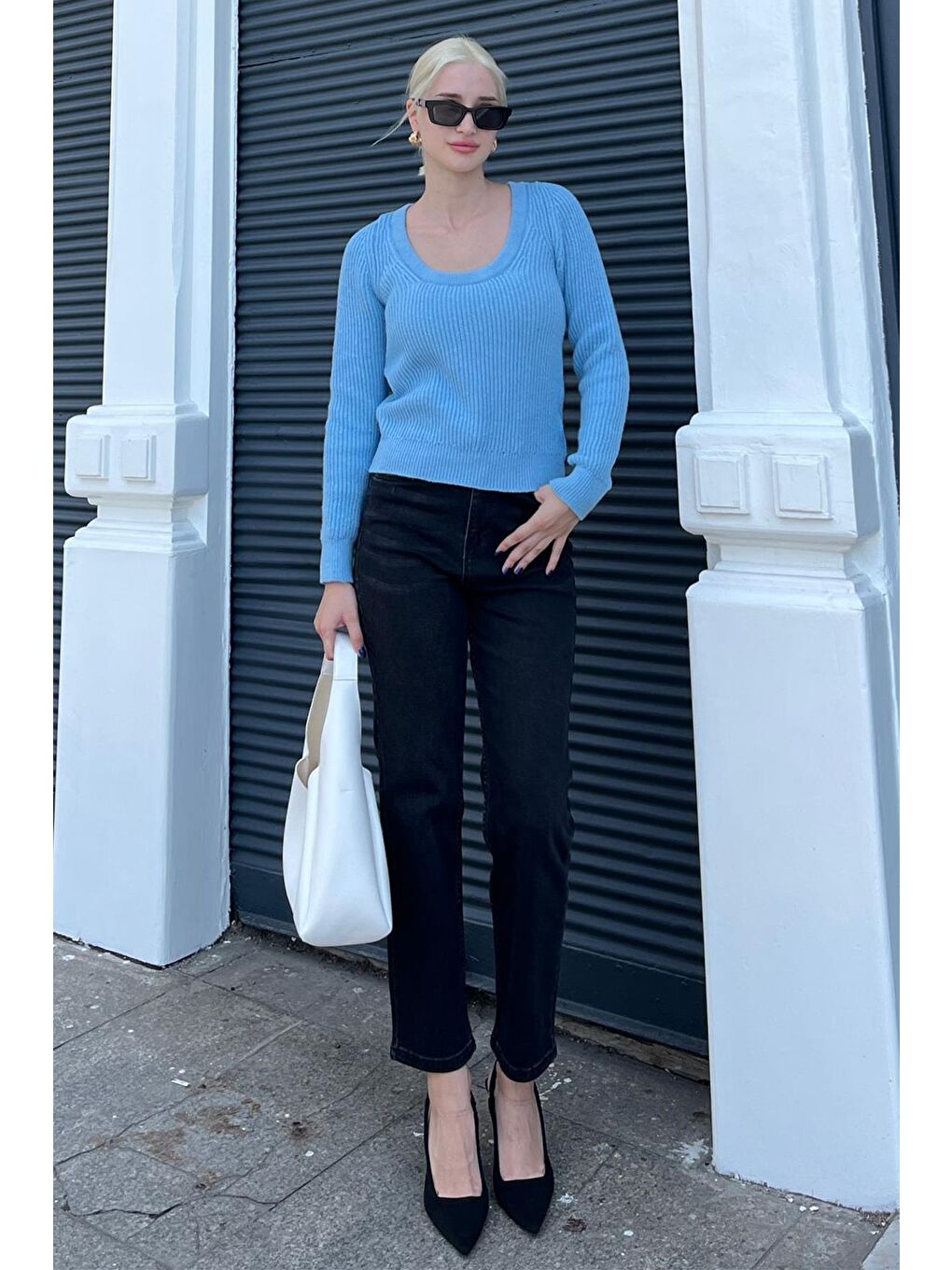 Mavi Bisiklet Yaka Basic Örme Kazak Mg2189-4