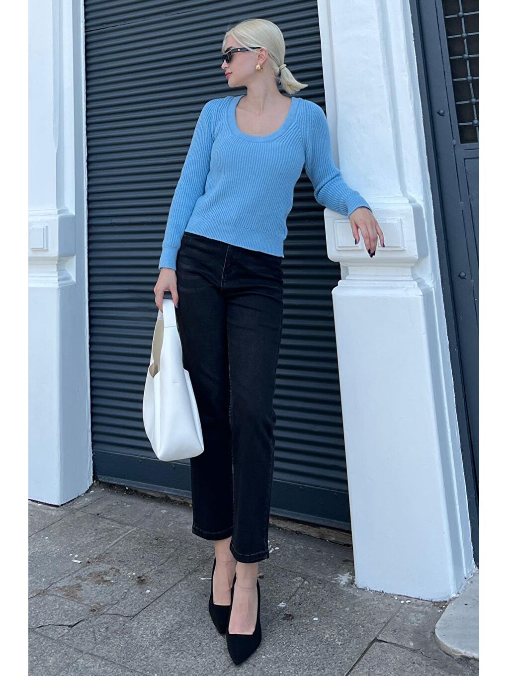 Mavi Bisiklet Yaka Basic Örme Kazak Mg2189-5