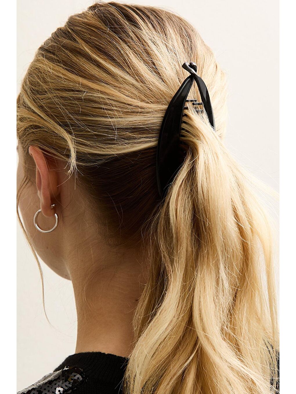 Siyah Yassı Plastik Muz Toka-2