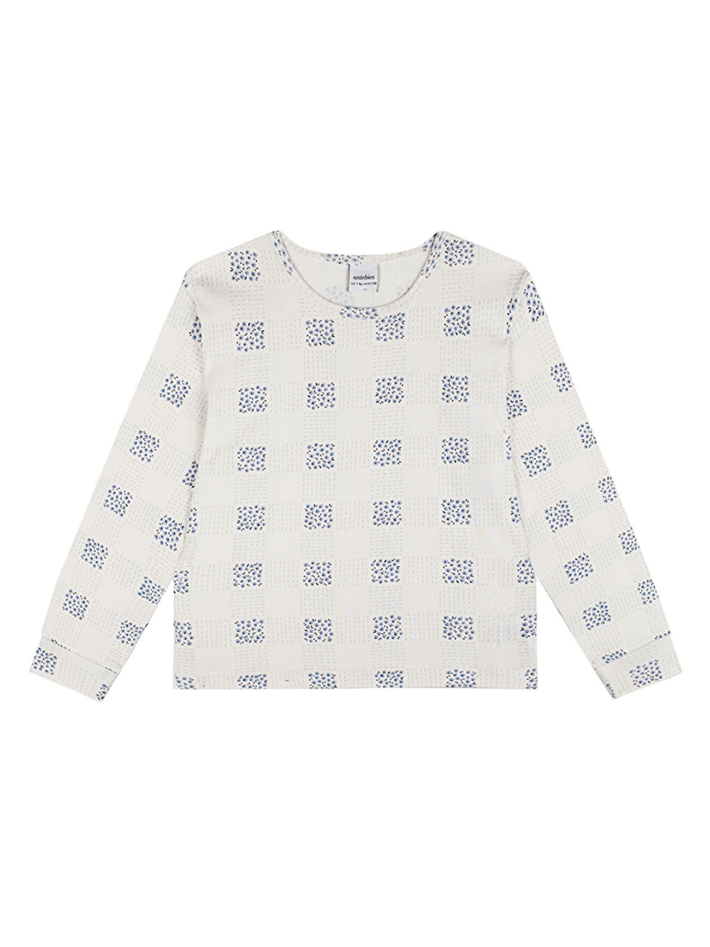 Ekru Organik Krem Uzun Kollu Kız Çocuk Pijama Takımı-1