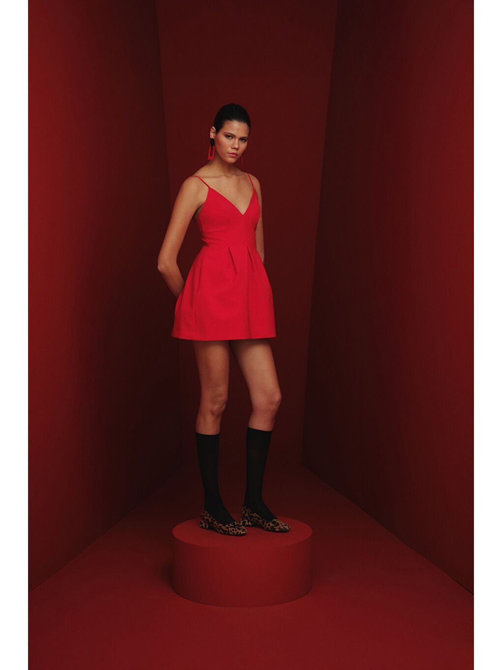 Sarı LİLİTH Kare Burunlu Kısa Topuklu Kadın Günlük Ayakakkabı-4