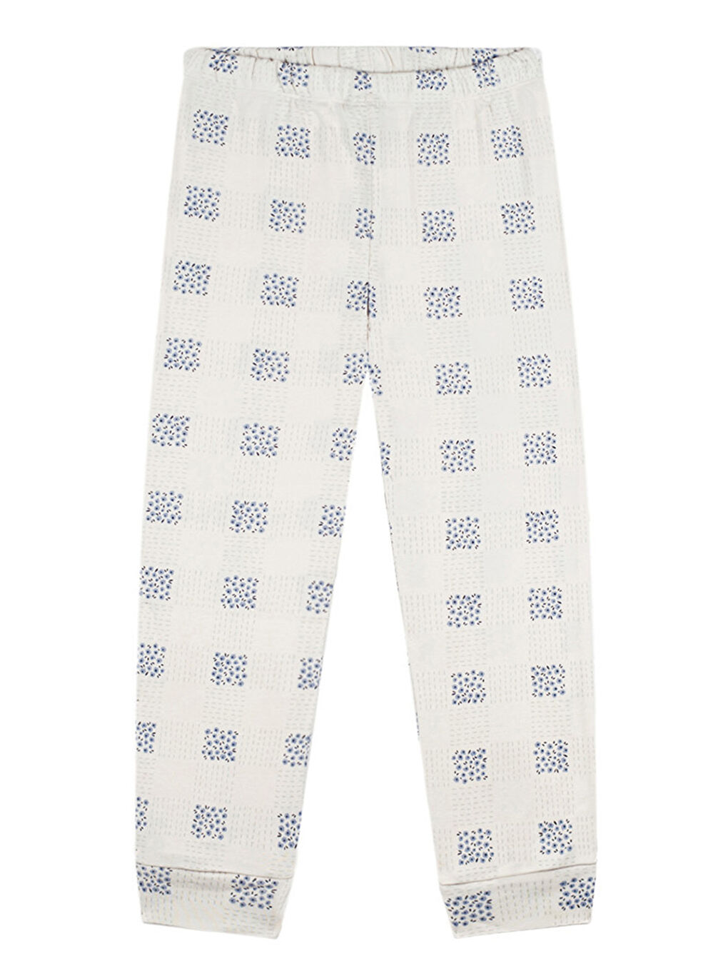 Ekru Organik Krem Uzun Kollu Kız Çocuk Pijama Takımı-2