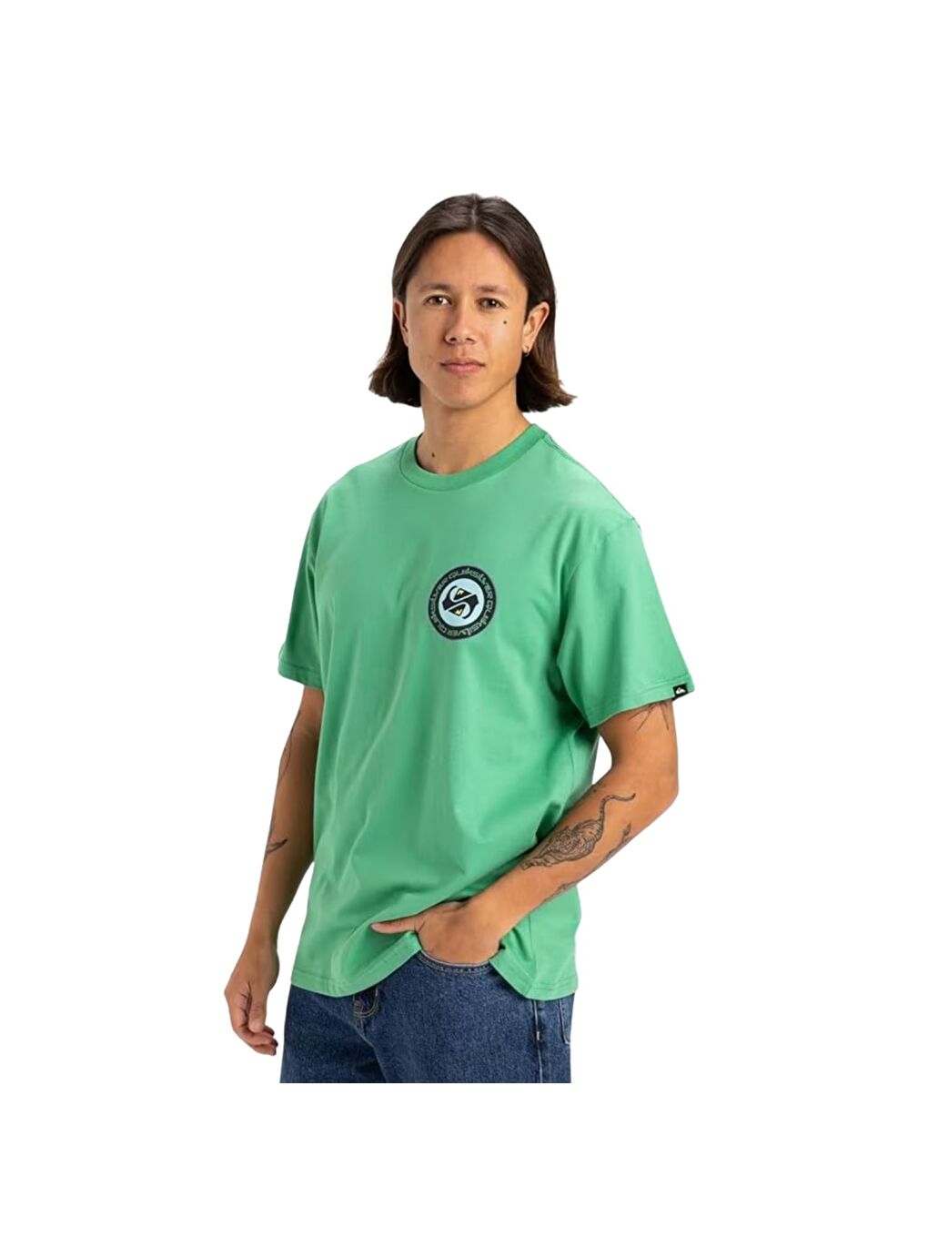 Circle Back Erkek Yeşil Tişört-1