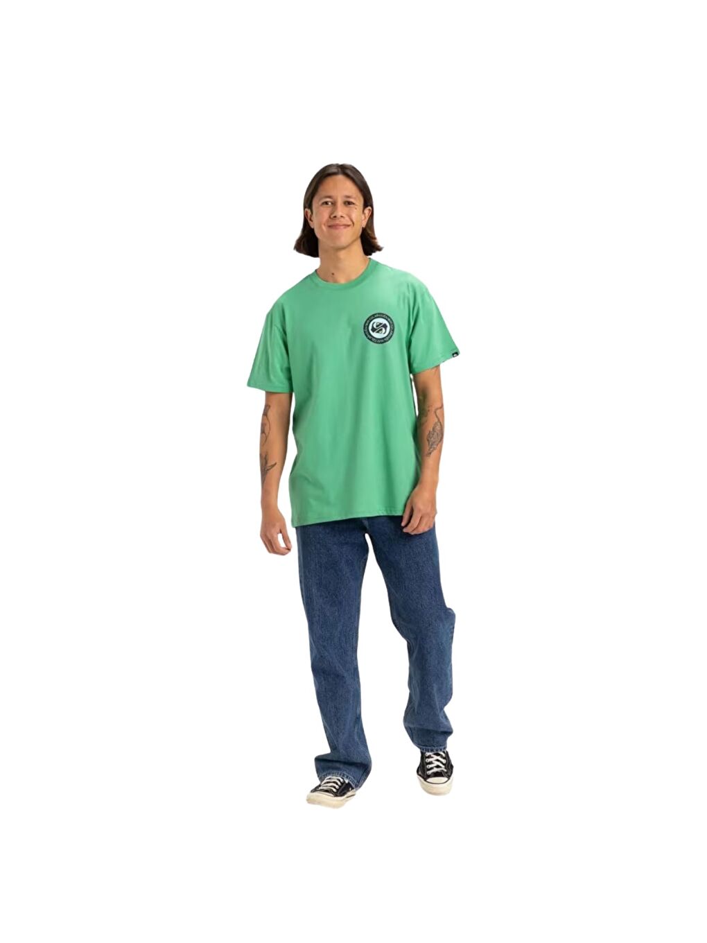 Circle Back Erkek Yeşil Tişört-2