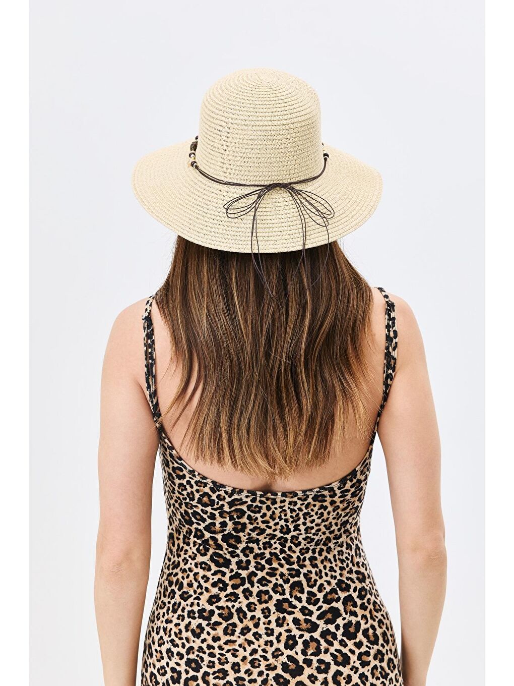 Hasır Plaj Şapkası Y25730-19 Bej-2