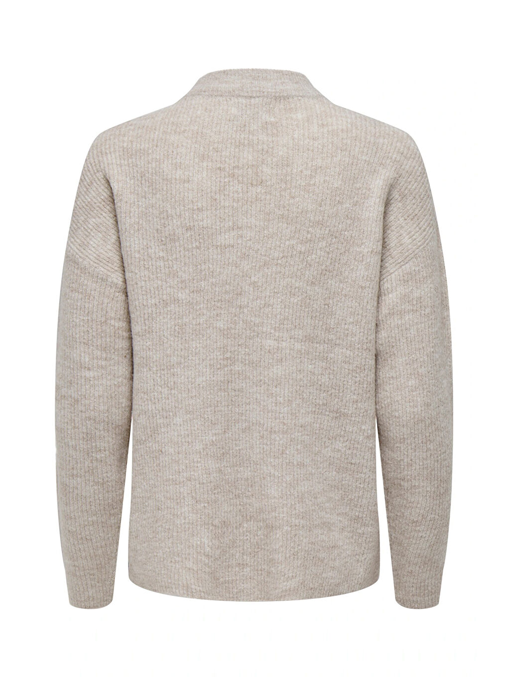 Bej Onlcamilla Streç Regular Fit Bisiklet Yaka Örme Kadın Kazak 15277080-6