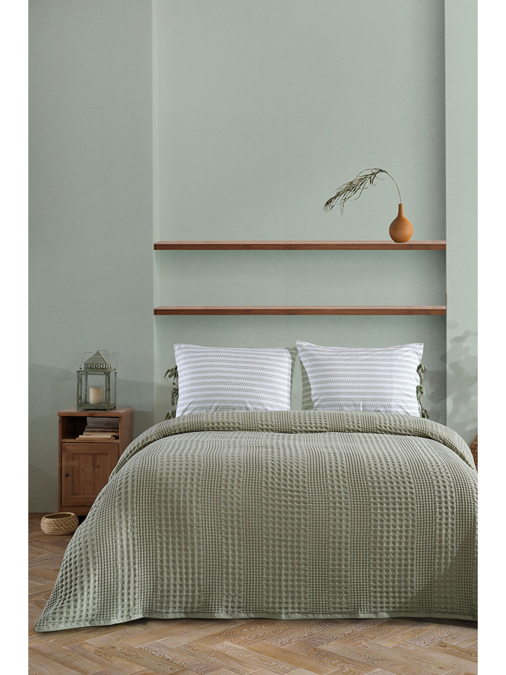 Silvia Pike Seti Çift Kişilik (220x240 cm) Yeşil