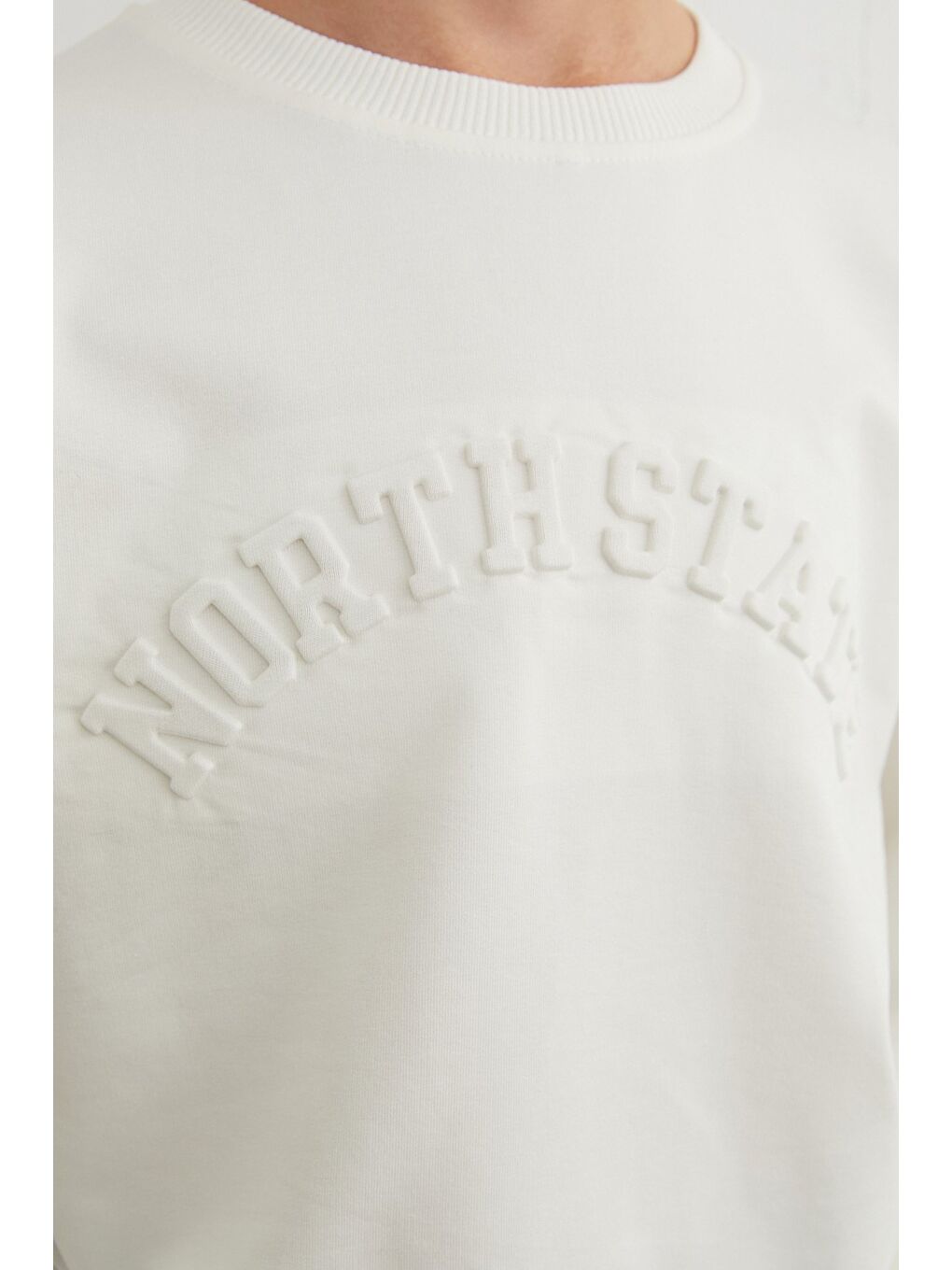 Ekru North State Kabartmalı Erkek Çocuk Sweatshirt-4