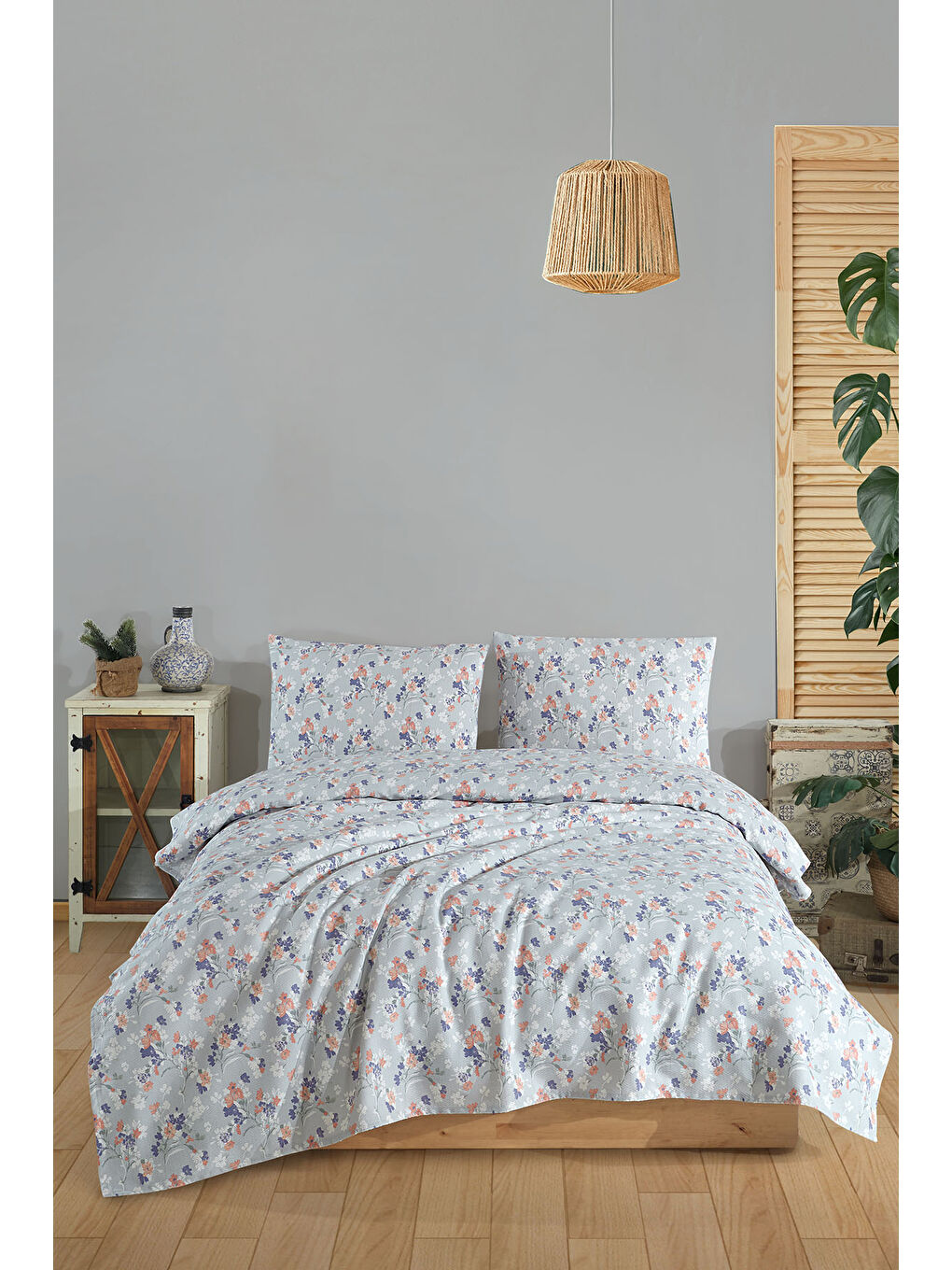 Floret Pike Çift Kişilik (200x220 cm) Yeşil