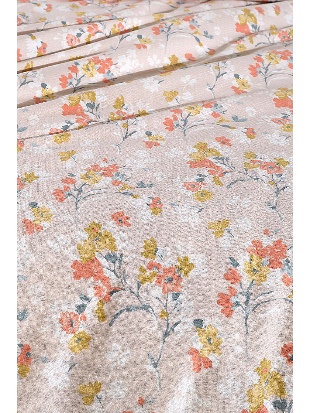 Floret Pike Çift Kişilik (200x220 cm) Ekru-2