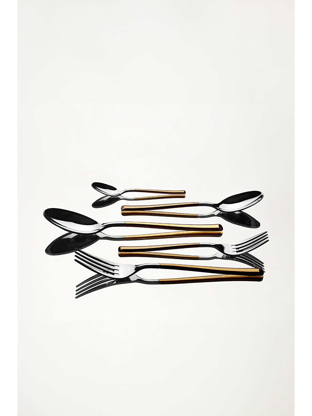 Sarı Elegance Altın Saten 6 Kişilik 36 Parça Kutulu Çatal Kaşık Bıçak Takımı-2