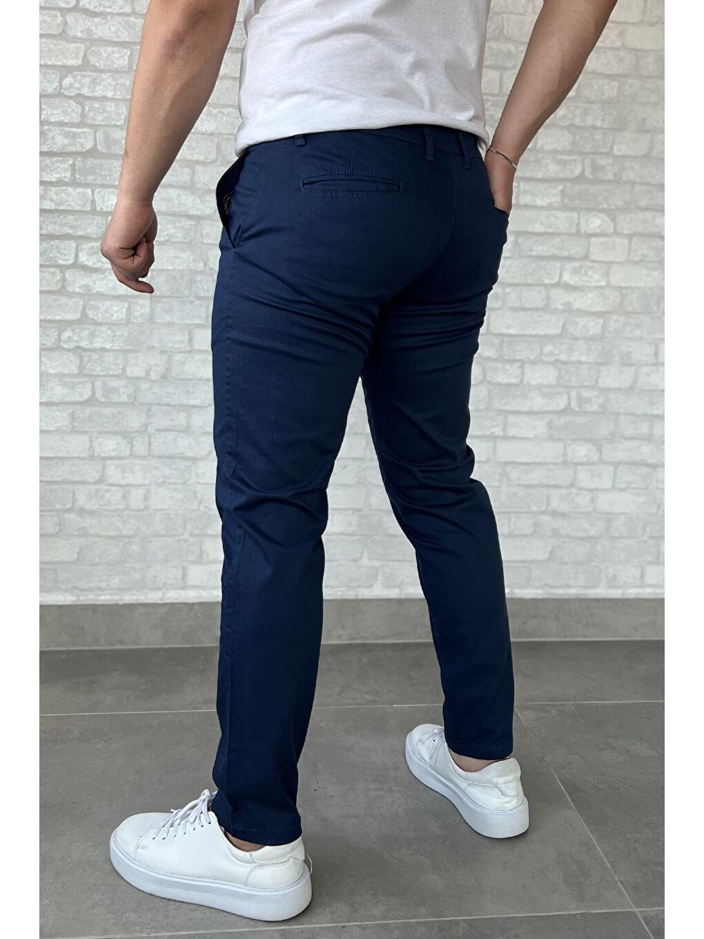 Lacivert Erkek Gabardin Pantolon-2