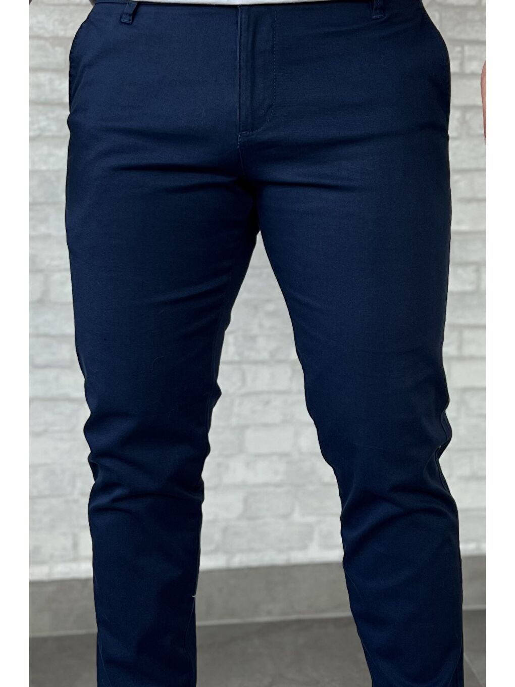 Lacivert Erkek Gabardin Pantolon-3