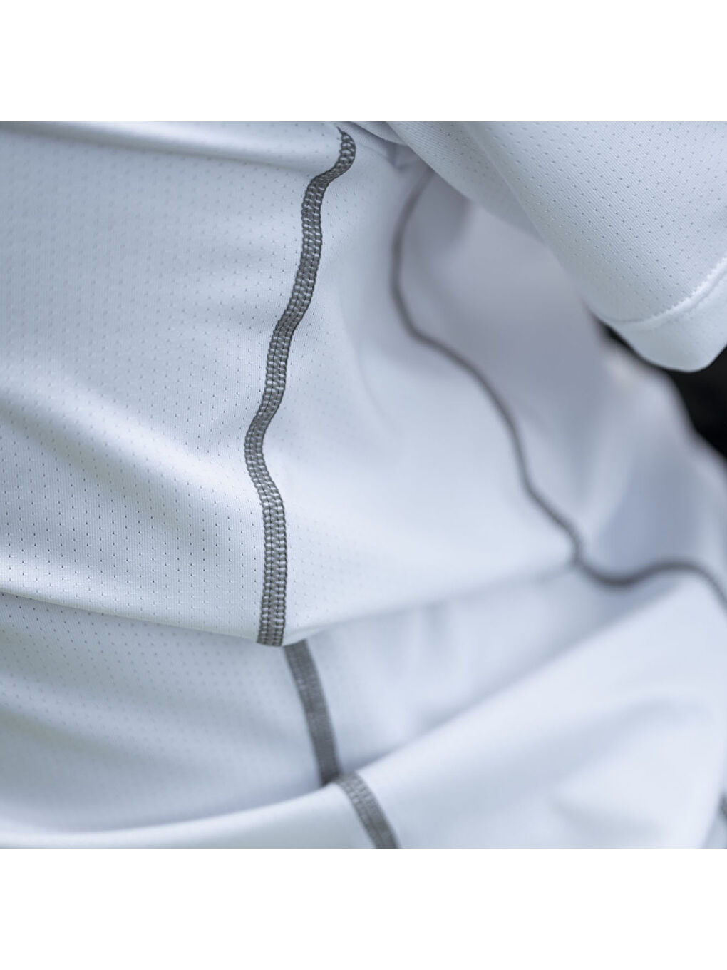 Crew Sunblock Erkek Beyaz Tişört-2