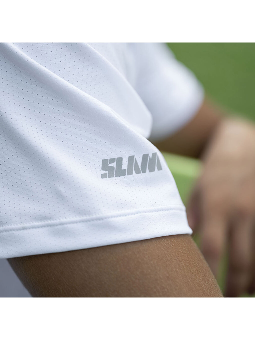 Crew Sunblock Erkek Beyaz Tişört-3