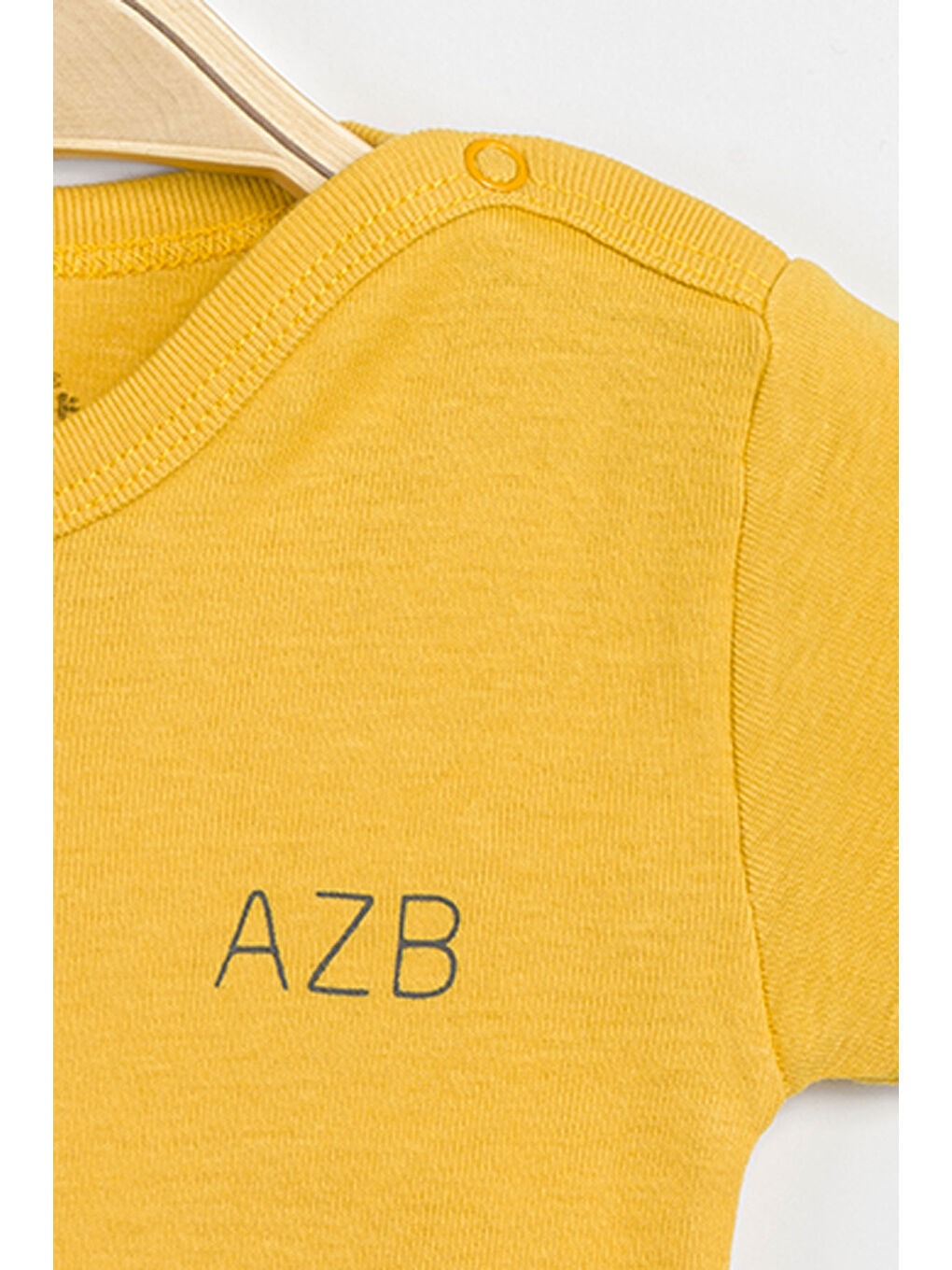 Kahverengi Erkek Kız Bebek Çıtçıtlı % 100 Pamuk Body & Zıbın-2